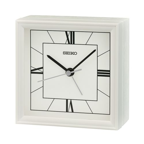 ساعة منبه سيكو برواز من البلاستيك و الخشب QXE064W