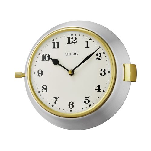 ساعة حائط سيكو برواز ألومنيوم QXA761A
