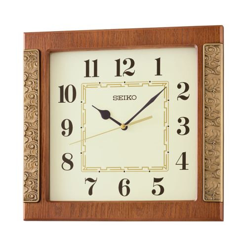 ساعة حائط سيكو برواز خشب QXA842B