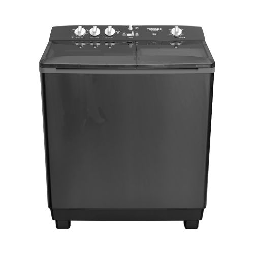 غسالة ملابس تورنيدو نصف أوتوماتيك 12 كجم أسود TVH-HM12TS(BK)